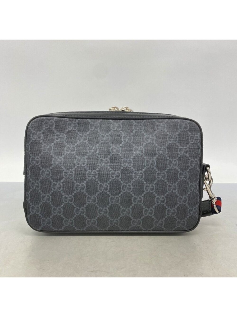 Gucci Clutch GG Supreme Black Silver - Picture 9 of 9